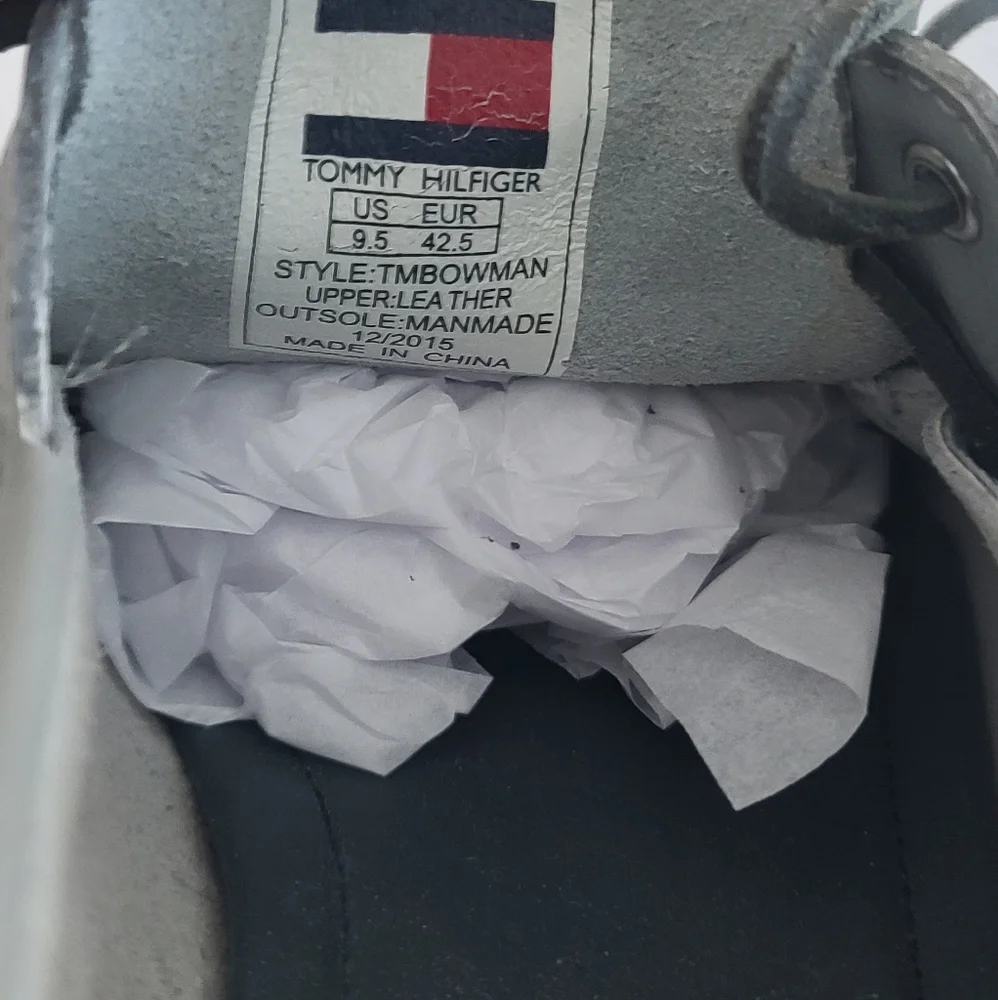 Tommy Hilfiger TM Bowman Men's Boat Shoes Gray Size 9.5